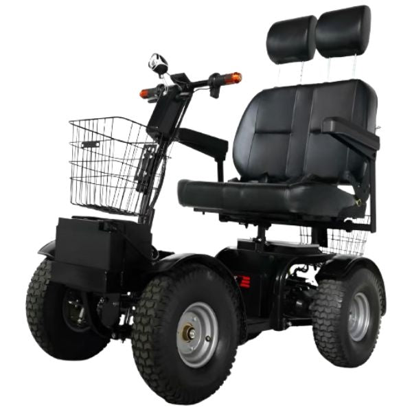 Green Transporter Cheeta Ninja All-Terrain Mobility Scooter with Dual Seat