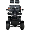 Image of Green Transporter Cheeta Ninja All-Terrain Mobility Scooter with Dual Seat Front View