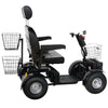 Image of Green Transporter Cheeta Ninja All-Terrain Mobility Scooter with Dual Seat Left Side View