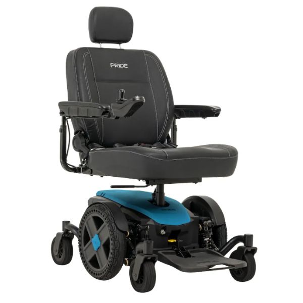 Pride Jazzy EVO 614 Power Chair in Iceberg Blue