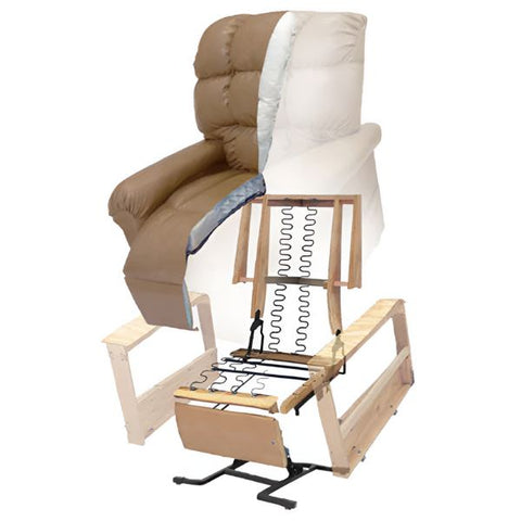 Journey Health and Lifestyle Perfect Sleep Chair Deluxe 5 Zone Lift Chair Materials View