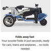 Image of Journey So Lite™ Lightweight Folding Scooter Folded Up with Description