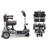 Image of Journey So Lite™ Lightweight Folding Scooter in Gray color Right Side View & Full Frontal View