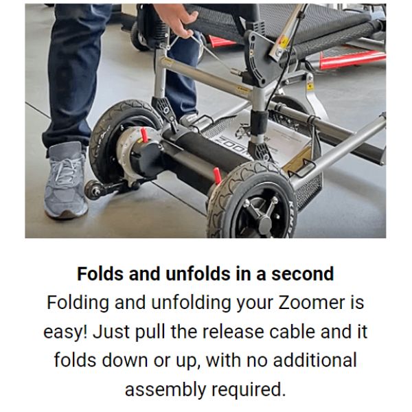 Journey Zoomer Chair Portable Lightweight Power Wheelchair
