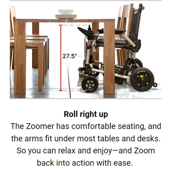 Journey Zoomer Chair Portable Lightweight Power Wheelchair
