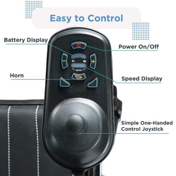 Journey Air (2026 Model) Lightweight Folding Power Chair Easy to Control Joystick