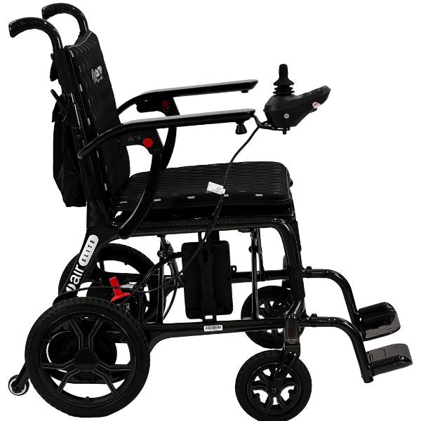 Journey Air Elite Lightweight Folding Power Chair Black Color Right Side View