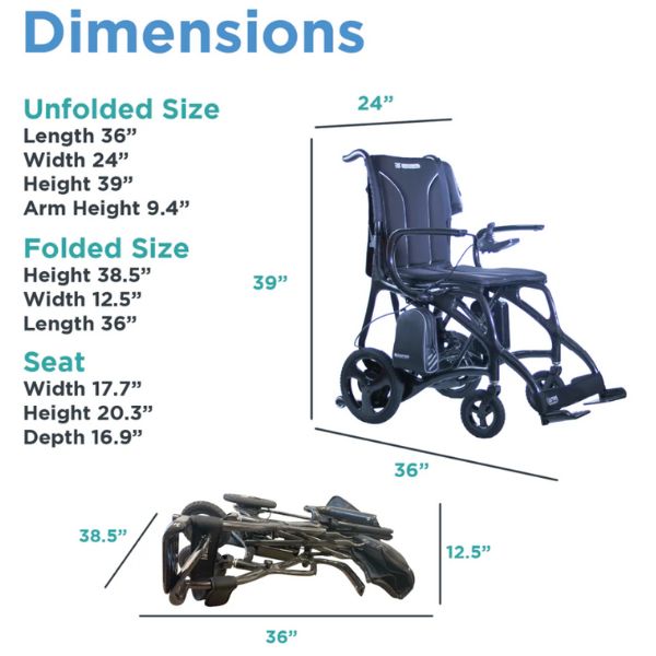 Journey Air Elite Max Lightweight Folding Power Wheelchair
