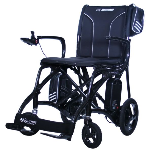 Journey Air Elite Max Portable Folding Power Wheelchair Angle Left View