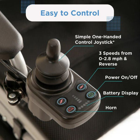 Journey Air Lightweight Folding Power Chair Joystick