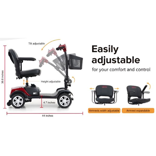 M1Portal4-WheelMobilityScooterFeatures