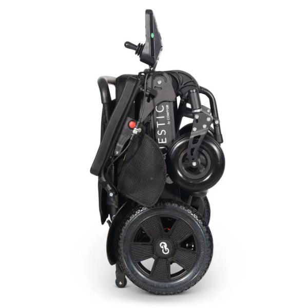 ComfyGo MAJESTIC 440 HD Plus Remote-Control Heavy-Duty Power Wheelchair in Folding Position