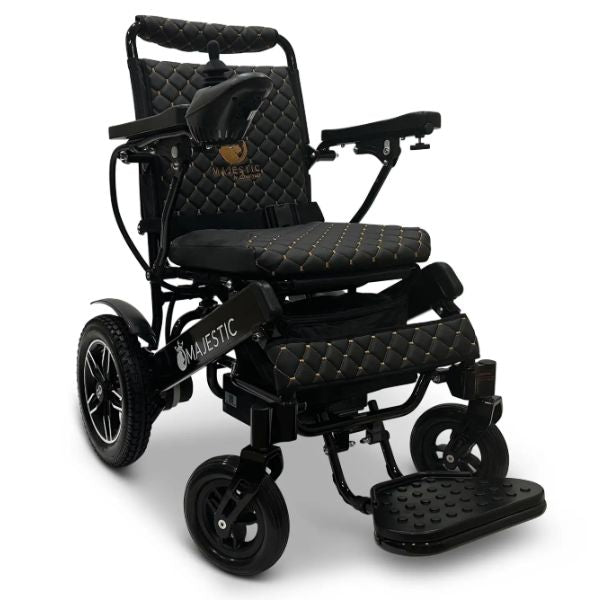  MAJESTIC IQ-8000 Remote Controlled Lightweight Electric Wheelchair Black Cushion