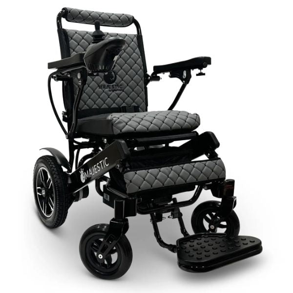 MAJESTIC IQ-8000 Remote Controlled Lightweight Electric Wheelchair Gray Cushion