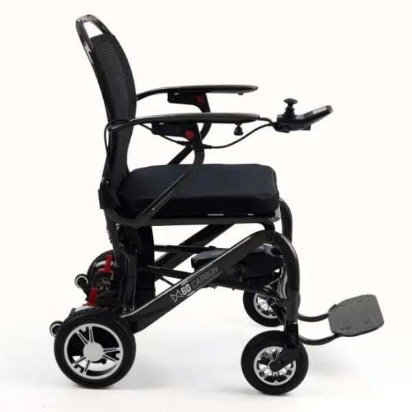MM60 Carbon Ultra-Lightweight Folding Power Chair  Right Side View