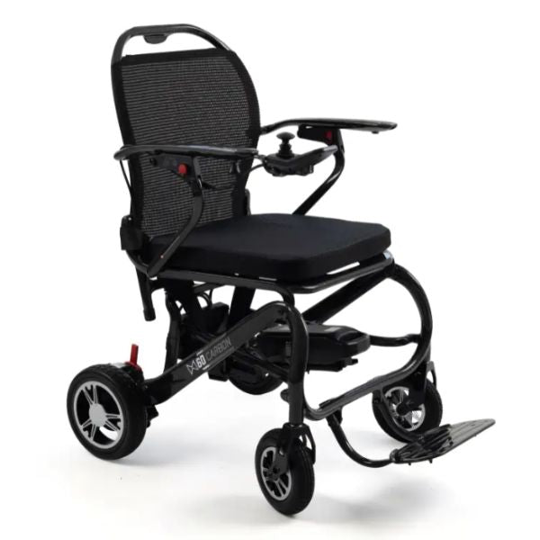MM60 Carbon Ultra-Lightweight Folding Power Chair Right Angle View