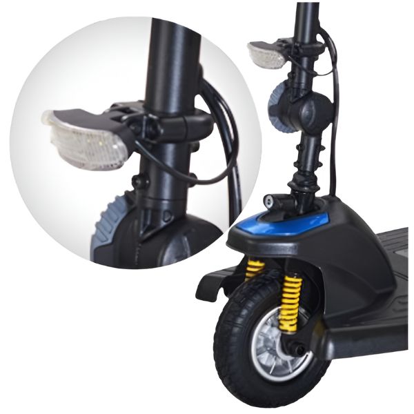 Golden Technologies Buzzaround XLS-HD 3-Wheel Travel Scooter GB121B-SHZ Front Led Light