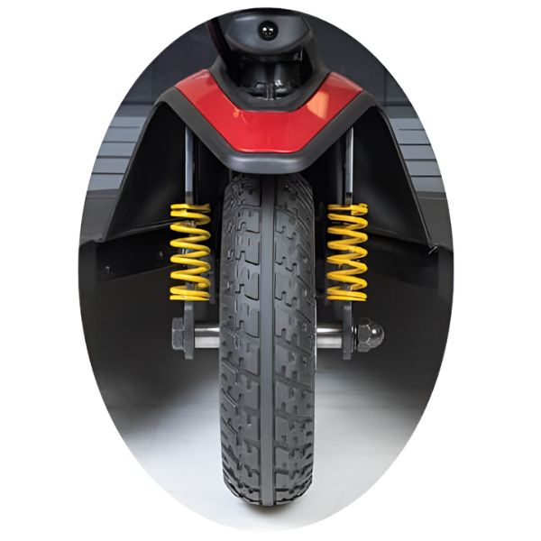 Golden Technologies Buzzaround XLS-HD 3-Wheel Travel Scooter GB121B-SHZ Front Suspension