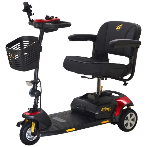 Golden Technologies Buzzaround XLS-HD 3-Wheel Travel Scooter GB121B-SHZ Red Color