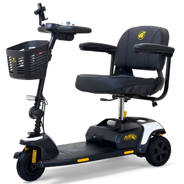 Golden Technologies Buzzaround XLS-HD 3-Wheel Travel Scooter GB121B-SHZ Crisp White Color