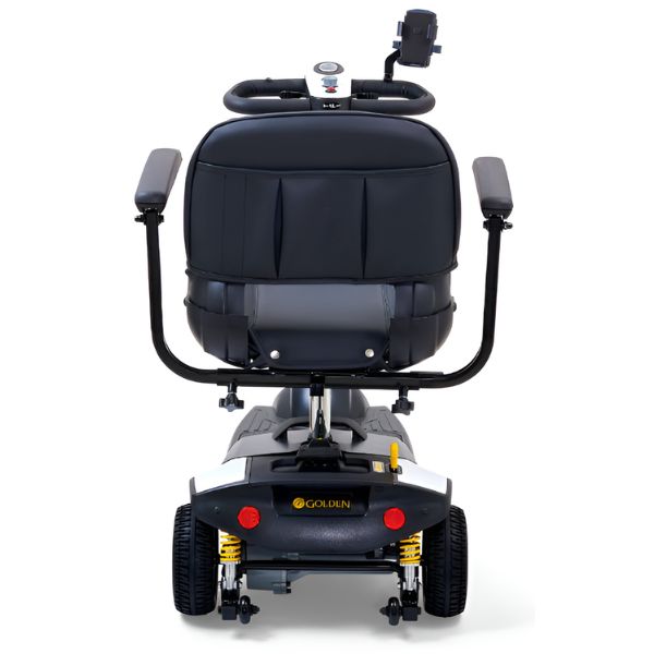 Golden Technologies Buzzaround XLS-HD 3-Wheel Travel Scooter GB121B-SHZ Crisp White Color Back View