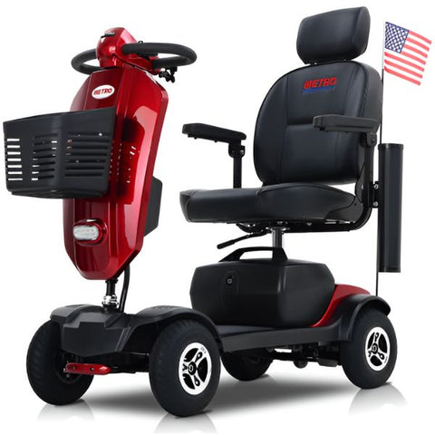 Metro Mobility Max Plus 4-Wheel Mobility Scooter Red Color
