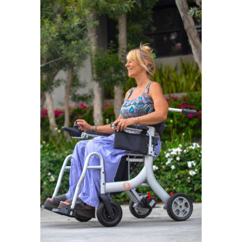 Reyhee Superlite XW-LY002-A 3-in-1 Compact Electric Wheelchair with Rider  Side View