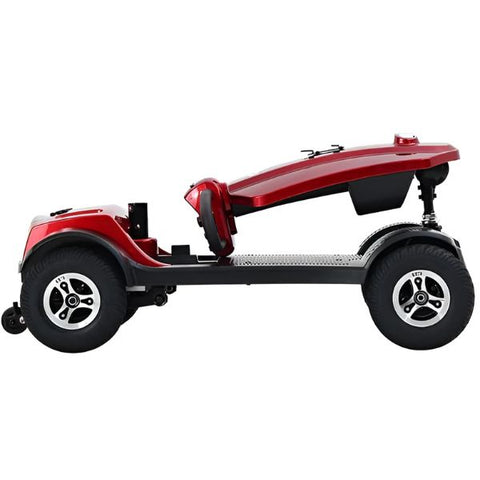 Metro Mobility Max Plus 4-Wheel Mobility Scooter ed Color Folded View Without the Chair and Basket