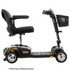 Image of Pride Mobility Go-Go Endurance Li Travel Mobility Scooter Euro grey With Padded Seat Right Side View
