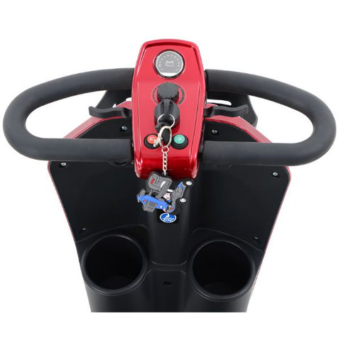 Metro Mobility Max Plus 4-Wheel Mobility Scooter Red Color 2 Front Cup Holders and Handle