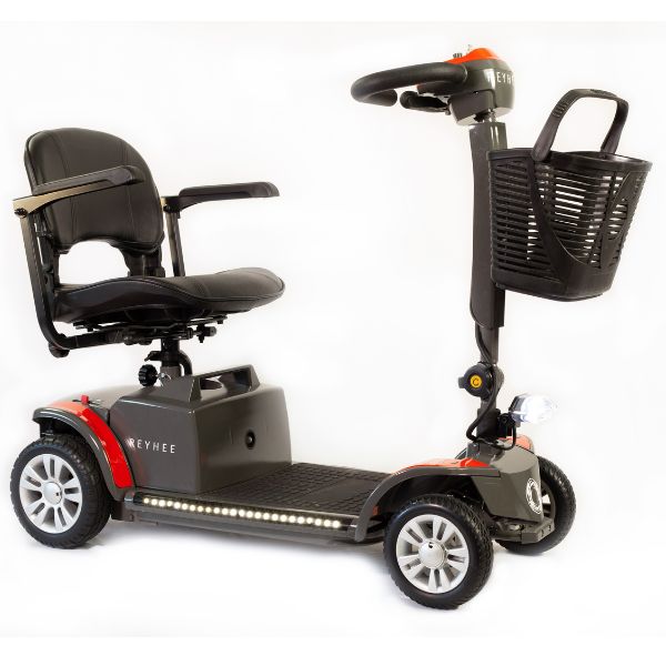 Reyhee Cruiser (R100) 4-Wheel Electric Mobility Scooter Red Color