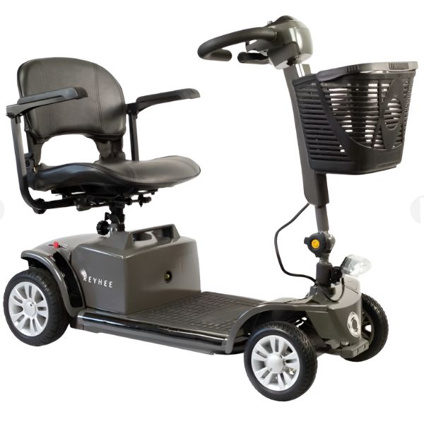 Reyhee Cruiser (R100) 4-Wheel Electric Mobility Scooter Black Color