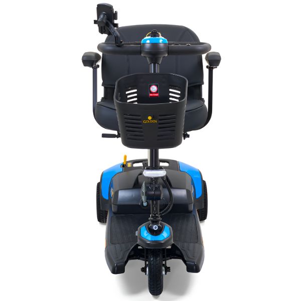 Golden Technologies Buzzaround XL 3-Wheel Mobility Scooter GB121B-STD Color Blue Front View