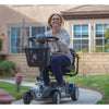 Image of Reyhee Cruiser 4-Wheel Mobility Scooter Blue Color With Rider