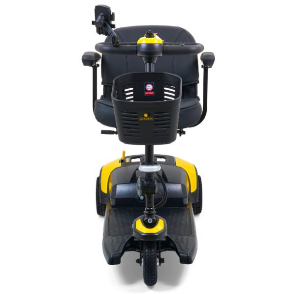 Golden Technologies Buzzaround XL 3-Wheel Mobility Scooter GB121B-STD Canary Yellow Color Front View