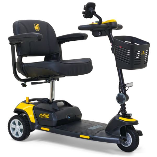 Golden Technologies Buzzaround XL 3-Wheel Mobility Scooter GB121B-STD Canary Yellow Color