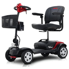 Metro Mobility Max Sport Portable 4-Wheel Mobility Scooter Red Color