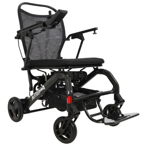 Matrix Ultra 2 Carbon Fiber Folding Power Wheelchair Jet Black
