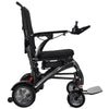 Image of Matrix Ultra Carbon Fiber Portable Electric Wheelchair By Discover Your Mobility in Black Frame Right Side View