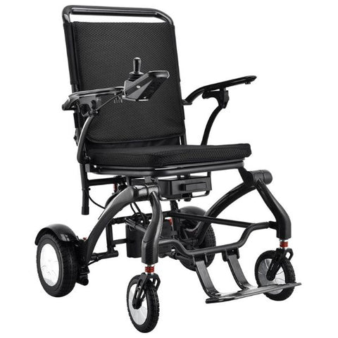 Matrix Ultra Carbon Fiber Portable Electric Wheelchair By Discover Your Mobility in Black Frame