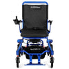Image of Matrix Ultra Carbon Fiber Portable Electric Wheelchair By Discover Your Mobility in Blue Frame Front View