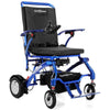 Image of Matrix Ultra Carbon Fiber Portable Electric Wheelchair By Discover Your Mobility in Blue Frame
