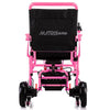 Image of Matrix Ultra Carbon Fiber Portable Electric Wheelchair By Discover Your Mobility in Pink Frame Back View