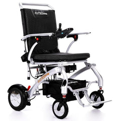 Matrix Ultra Carbon Fiber Portable Electric Wheelchair By Discover Your Mobility in Siver Frame
