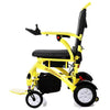 Image of Matrix Ultra Carbon Fiber Portable Electric Wheelchair By Discover Your Mobility in Yellow Frame Left Side View