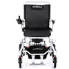 Image of Matrix Ultra Carbon Fiber Portable Electric Wheelchair in Silver Frame Front View