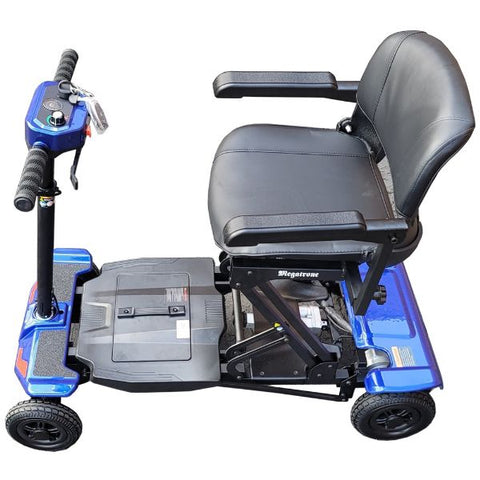 Megatrone Automatic Folding 4 Wheel Electric Scooter Angled Left Top View