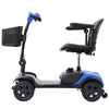 Image of Metro Mobility M1 Lite 4-Wheel Mobility Scooter Blue Color Side View