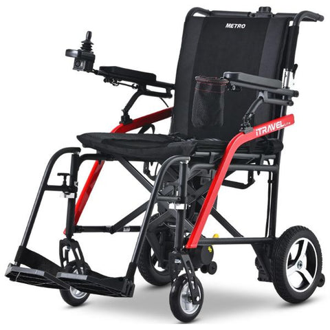 Metro Mobility iTravel Lite Folding Power Wheelchair Black Color 2