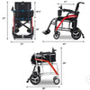 Image of Metro Mobility iTravel Lite Folding Power Wheelchair DImensions